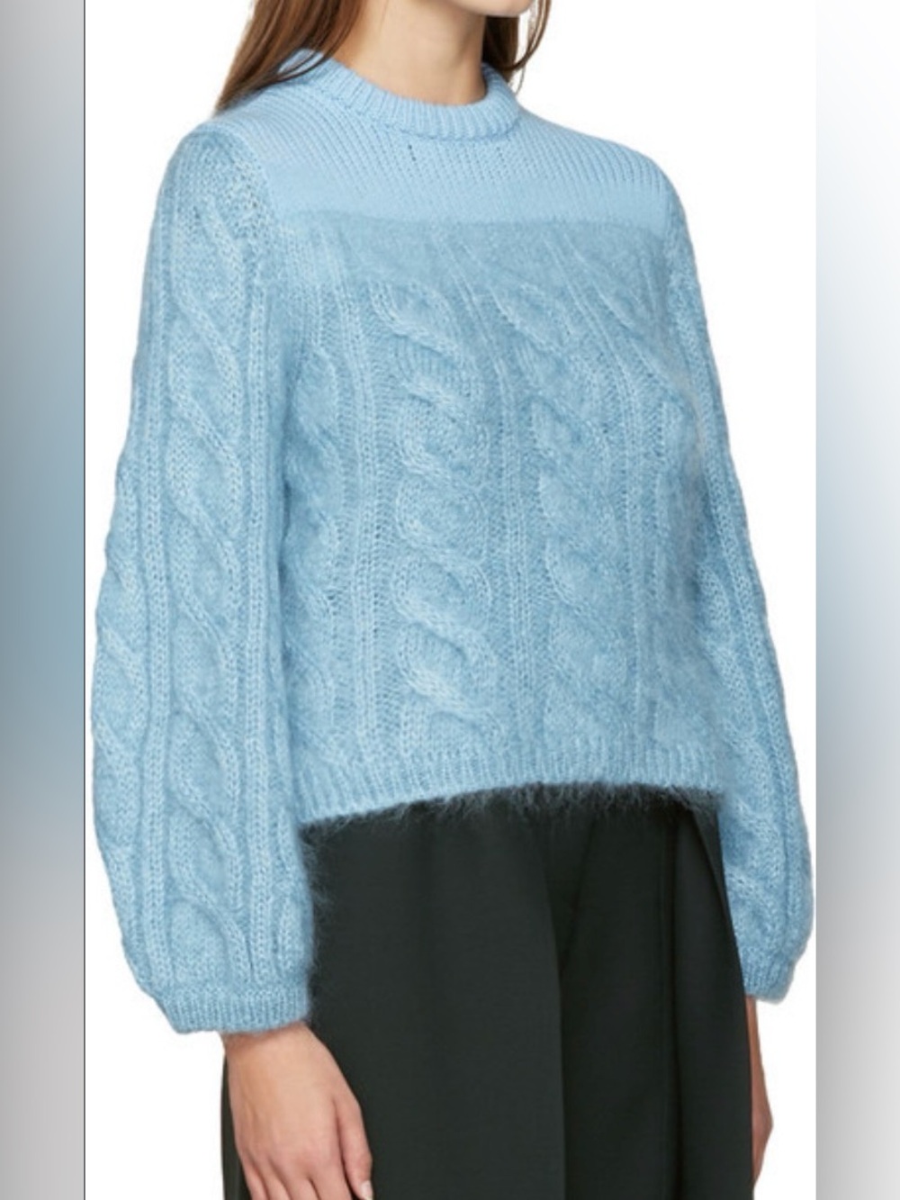 Fendi Blue Mohair Degrade Sweater Size US 4 S/M